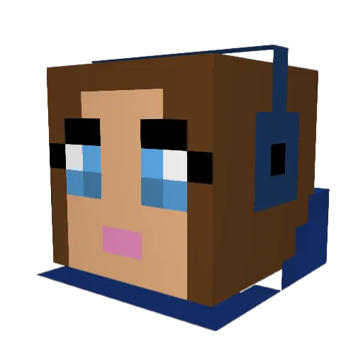 dani0312 Minecraft avatar head, 3D render