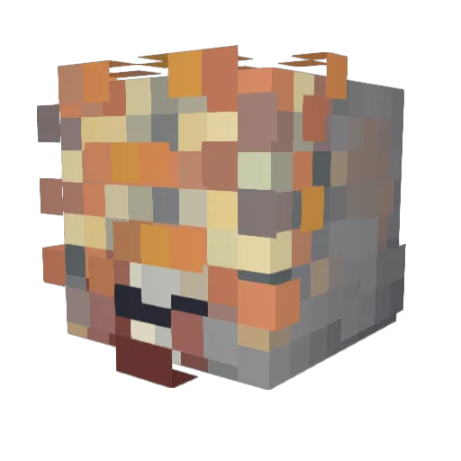 dani087montajec Minecraft avatar head, 3D render