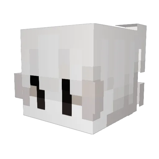dani64k Minecraft avatar head, 3D render
