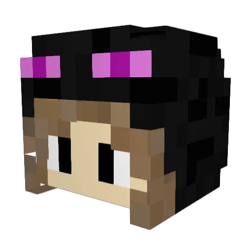 dani_chambon Minecraft avatar head, 3D render