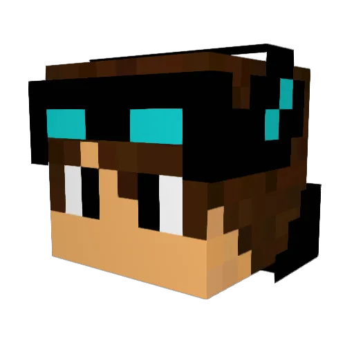 dani_craft2012 Minecraft avatar head, 3D render