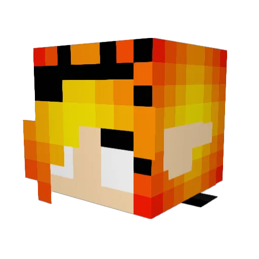 dani_efg Minecraft avatar head, 3D render