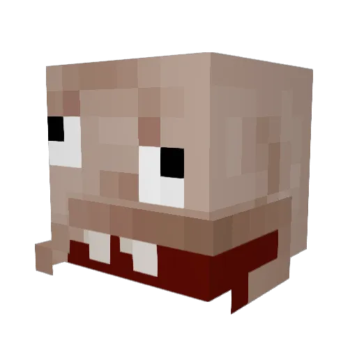 dani_mann Minecraft avatar head, 3D render