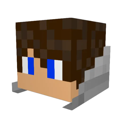 daniaxe1 Minecraft avatar head, 3D render