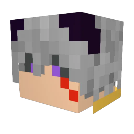 daniboooi Minecraft avatar head, 3D render