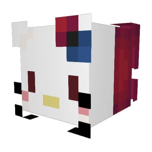danicamva Minecraft avatar head, 3D render