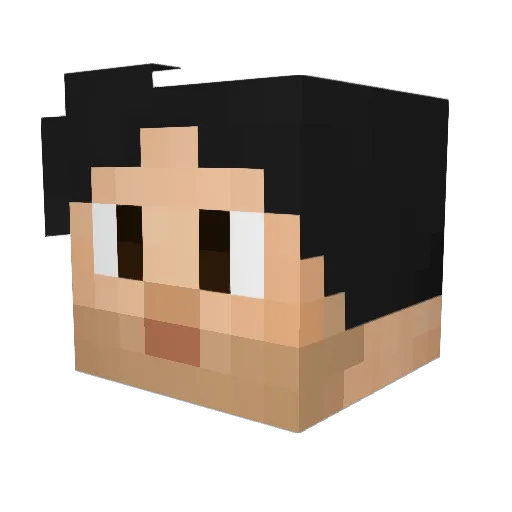danicasbad Minecraft avatar head, 3D render