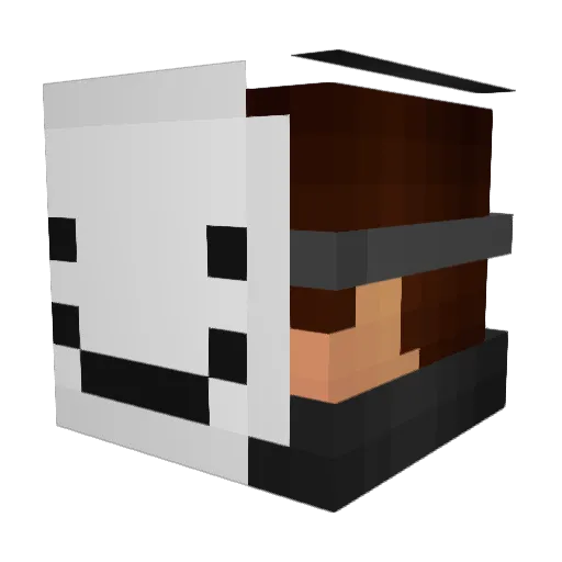 danicosa Minecraft avatar head, 3D render