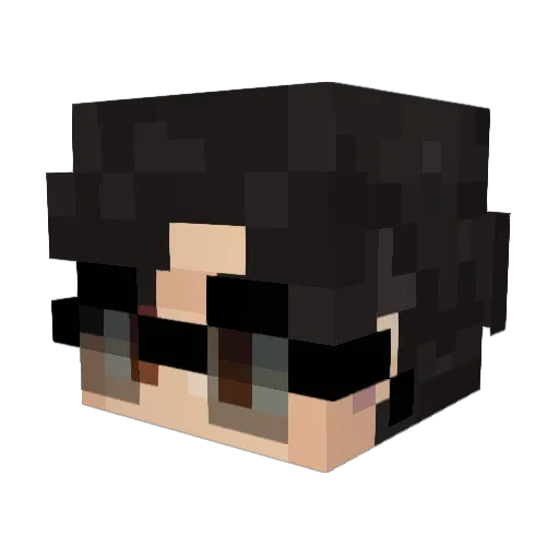 danidturu Minecraft avatar head, 3D render