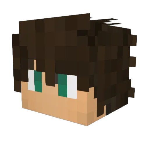 daniel1232001 Minecraft avatar head, 3D render