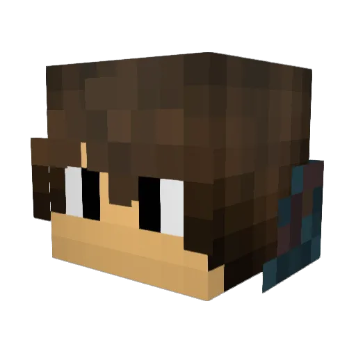 daniel4x Minecraft avatar head, 3D render