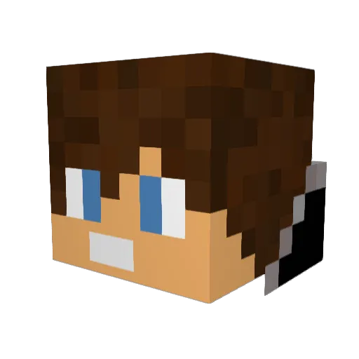 danielaprigio Minecraft avatar head, 3D render