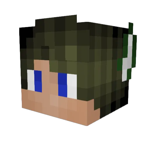 danielatlas Minecraft avatar head, 3D render