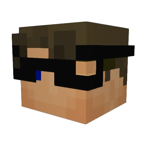 danielavner Minecraft avatar head, 3D render