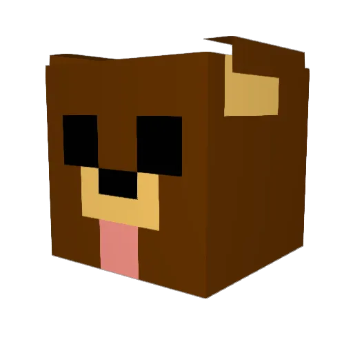 danielbaw Minecraft avatar head, 3D render