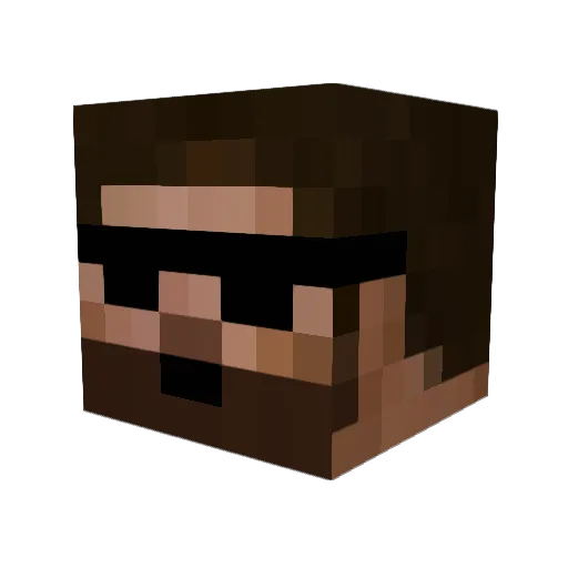 danielbt40 Minecraft avatar head, 3D render