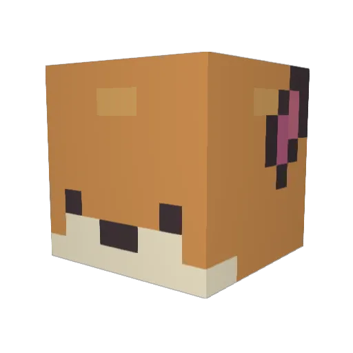danieldobermann Minecraft avatar head, 3D render