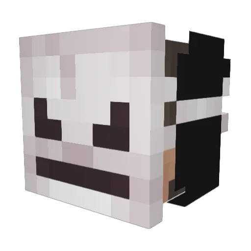 danielegue Minecraft avatar head, 3D render