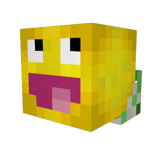 danielek12 Minecraft avatar head, 3D render