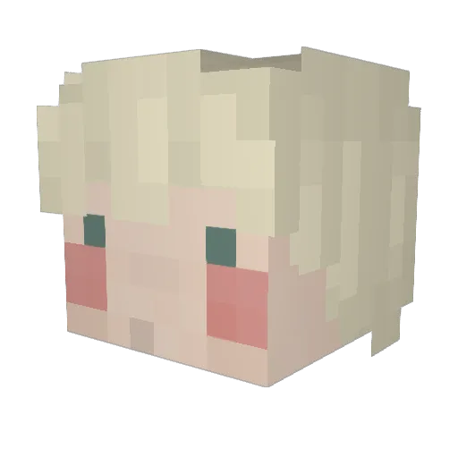 danielgcas Minecraft avatar head, 3D render