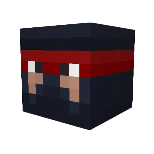 danielhasautism Minecraft avatar head, 3D render