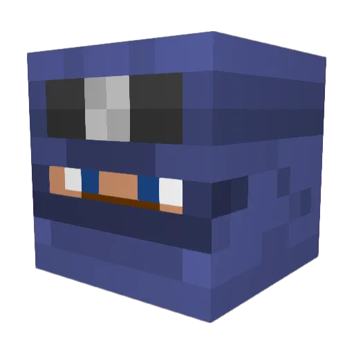 danielhys Minecraft avatar head, 3D render