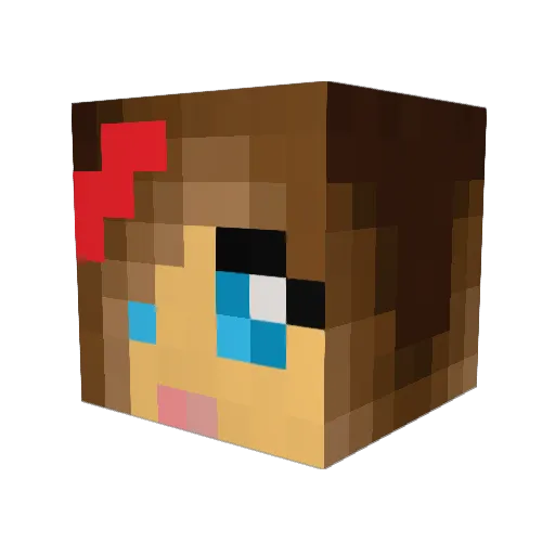 danielle_dcp Minecraft avatar head, 3D render