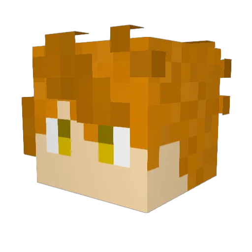 danielmotorista Minecraft avatar head, 3D render
