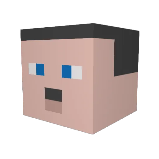 danielnm1 Minecraft avatar head, 3D render