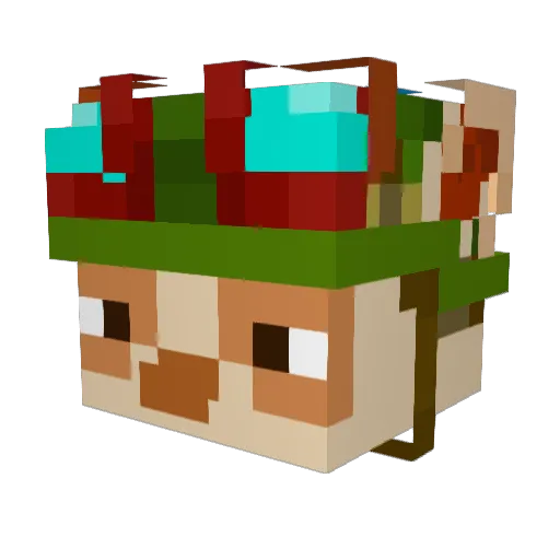 danielonsook Minecraft avatar head, 3D render
