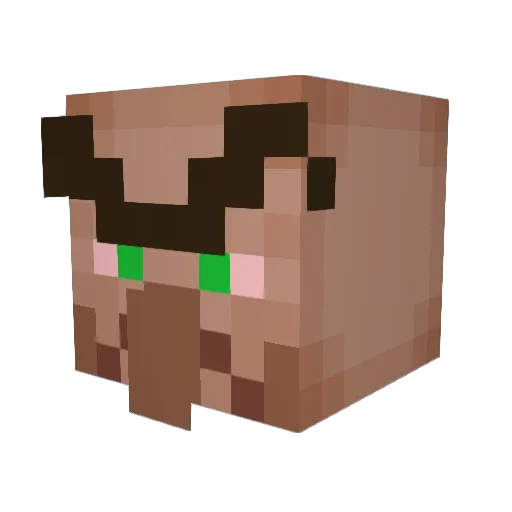 danielpadilla Minecraft avatar head, 3D render