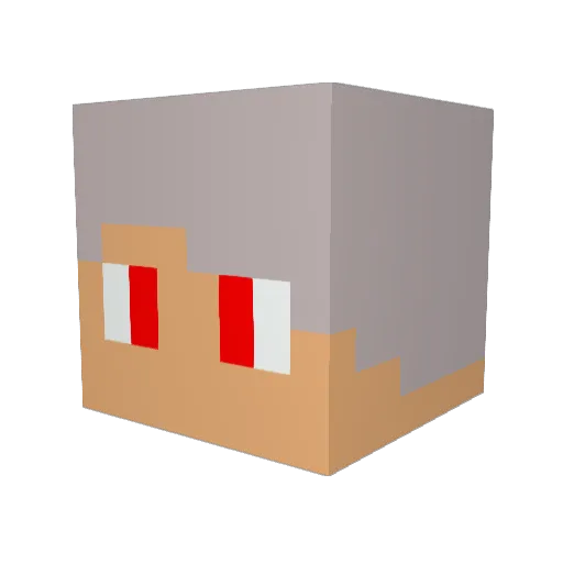 danielperri1 Minecraft avatar head, 3D render