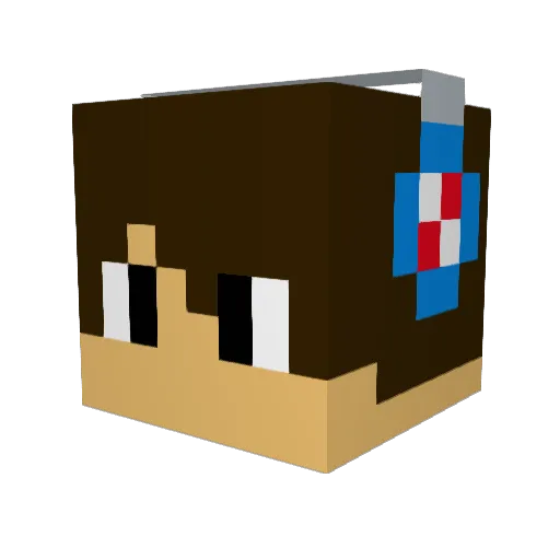 danielram007 Minecraft avatar head, 3D render