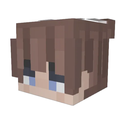 danielshore Minecraft avatar head, 3D render
