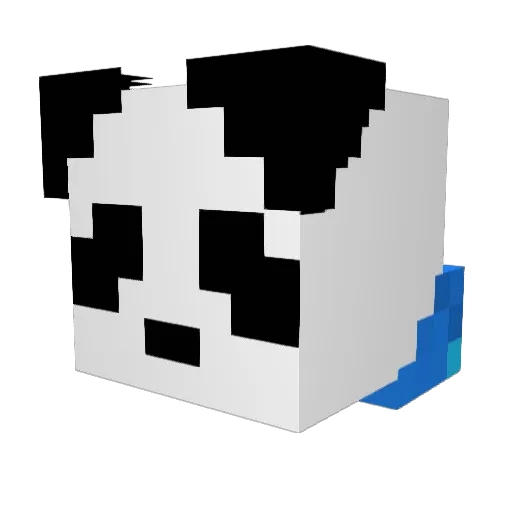 danielsimmo Minecraft avatar head, 3D render