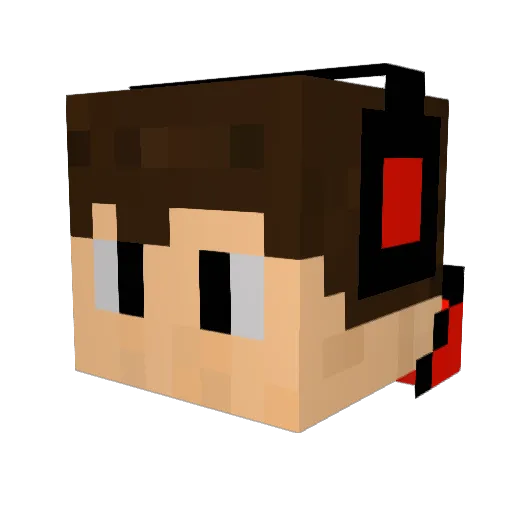 danielvotto Minecraft avatar head, 3D render