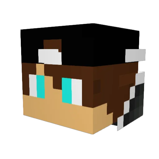 danies03 Minecraft avatar head, 3D render