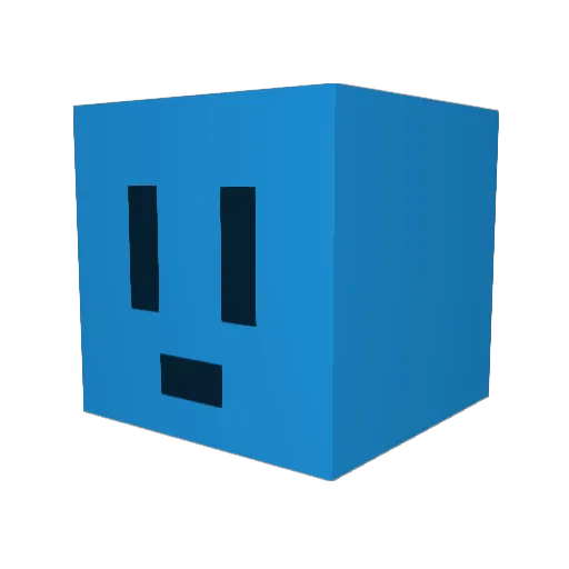 danifake Minecraft avatar head, 3D render