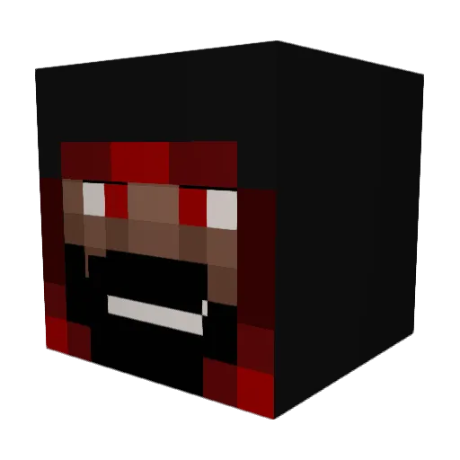 daniicaanoo Minecraft avatar head, 3D render