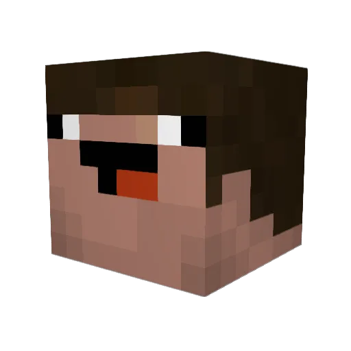 daniil_rus Minecraft avatar head, 3D render