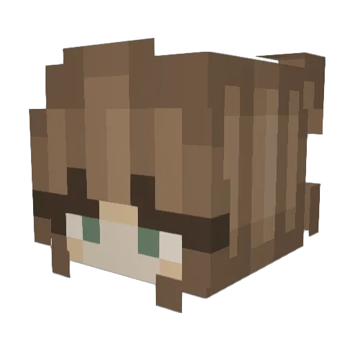 daniiq Minecraft avatar head, 3D render