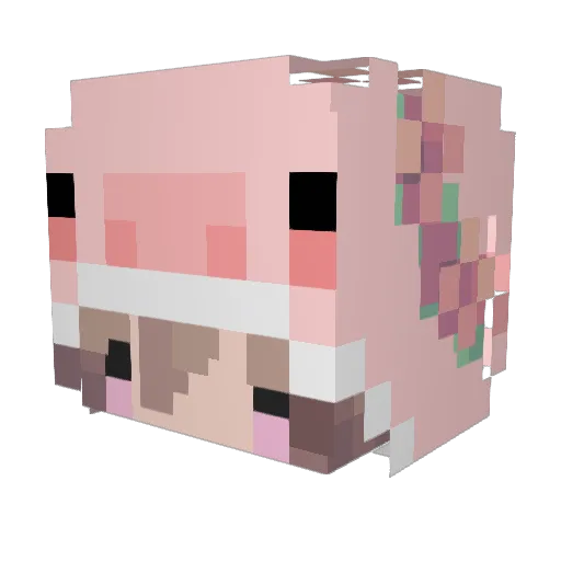 daniisahnii Minecraft avatar head, 3D render