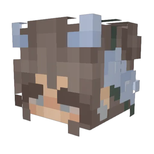 danik213 Minecraft avatar head, 3D render