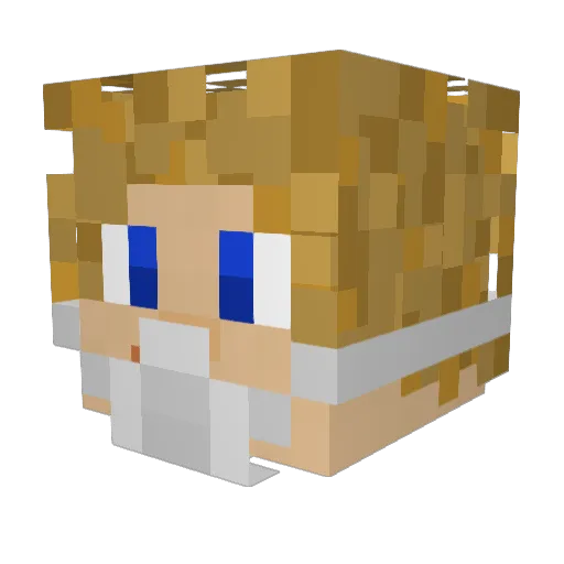danik33 Minecraft avatar head, 3D render