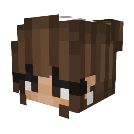 danikagrandeyuh Minecraft avatar head, 3D render