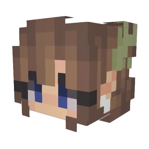 danikenn Minecraft avatar head, 3D render