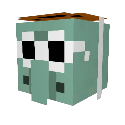 daniklk Minecraft avatar head, 3D render