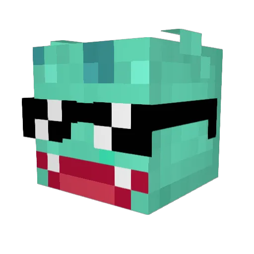 daniladas Minecraft avatar head, 3D render