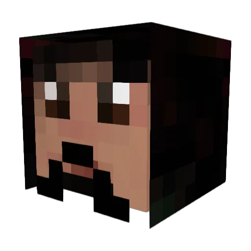 danile666 Minecraft avatar head, 3D render