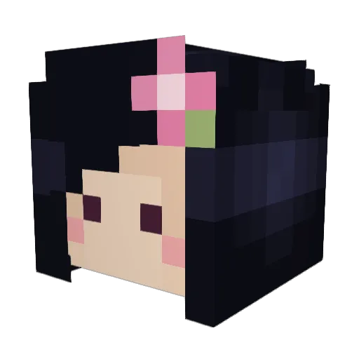 danilumos Minecraft avatar head, 3D render